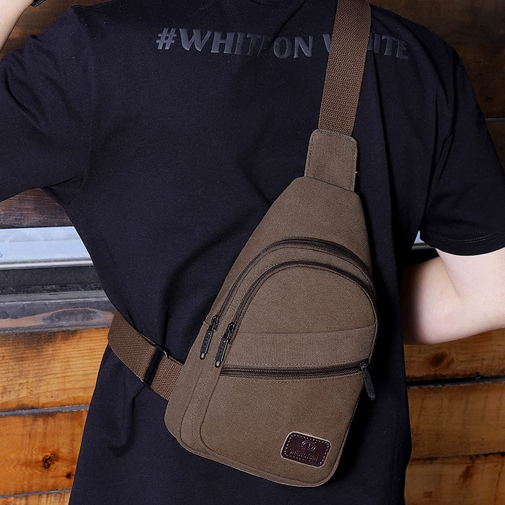 GUSTAVE Cross Body Bag for Men Women with Adjustable Strap Anti-Scratch Shoulder Bag Large Crossbody Bag for Commuting, Travel, Outdoor Activities, Cycling(Khaki) GUSTAVE Cross Body Bag for Men Women with Adjustable Strap Anti-Scratch Shoulder Bag Large Crossbody Bag for Commuting, Travel, Outdoor Activities, Cycling(Khaki)
